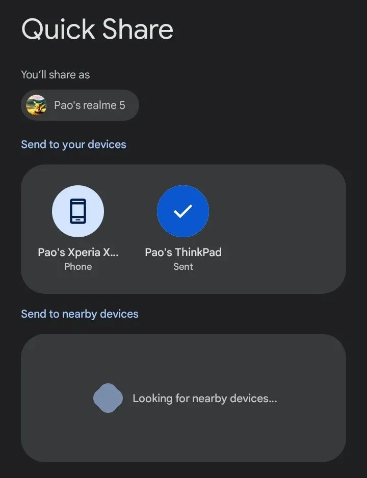Новата функция на Quick Share позволява споделяне чрез QR кодове за Android устройства, снимка 1