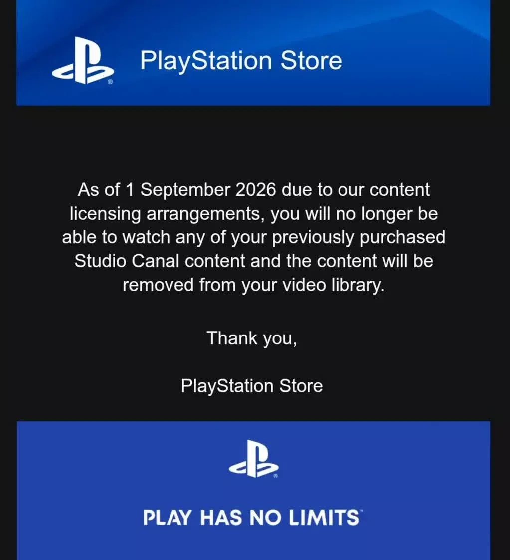 Sony изтрива над 550 закупени филма от библиотеките на PlayStation потребителите, снимка 1