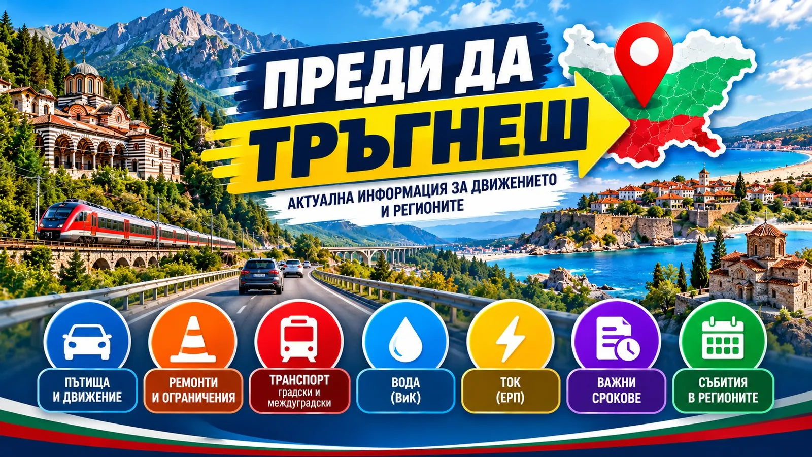 Какво се променя на 13 октомври: ток, вода и пътища, снимка 1