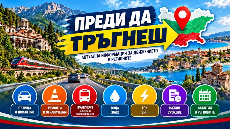 Какво се променя на 13 октомври: ток, вода и пътища