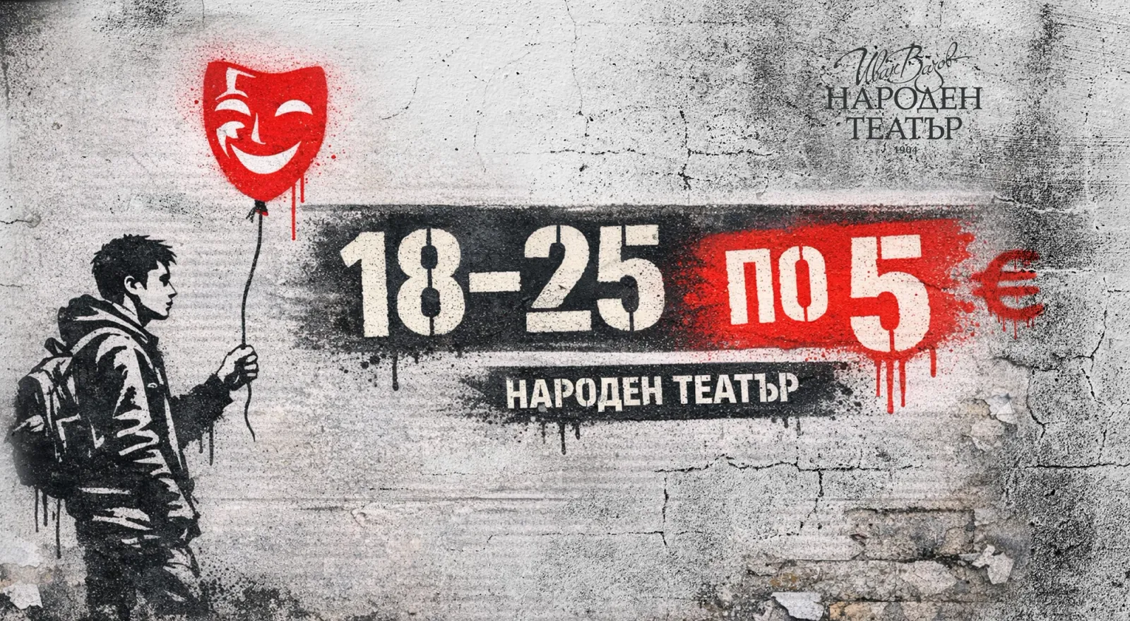 Нова кампания: Гледате спектакли в Народния театър само за 5 евро, снимка 1