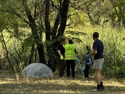 Почистиха три езера в Южния парк в София, снимка 10