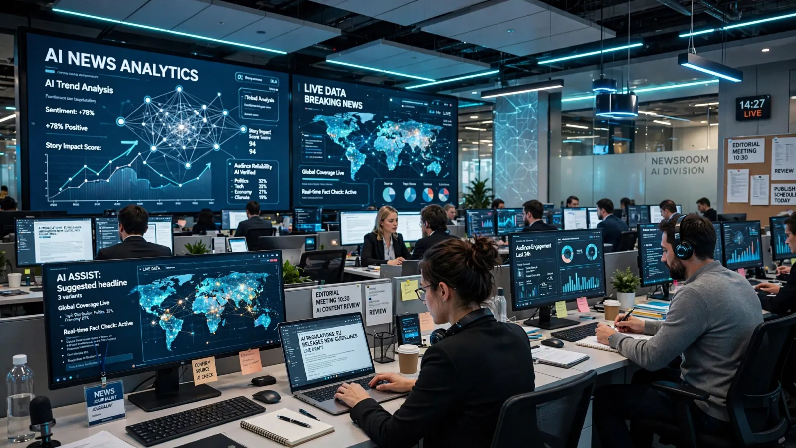 AI навлезе в нюзрумите, но носи риск за работните места, снимка 1