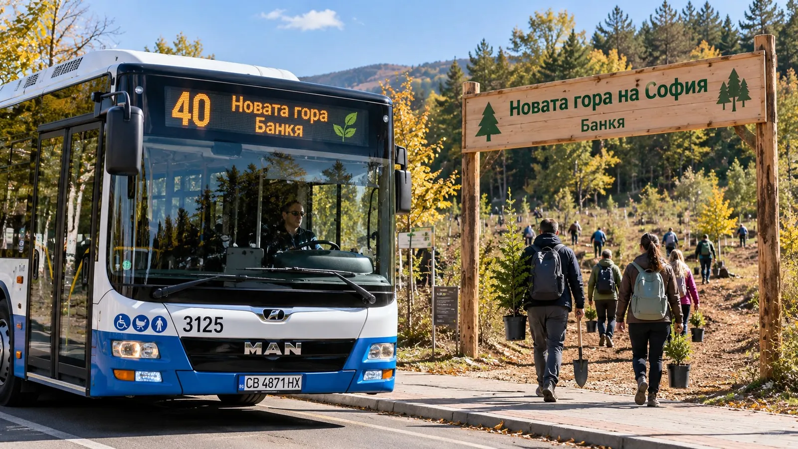 Автобус № 40 ще вози до Новата гора край Банкя, снимка 1