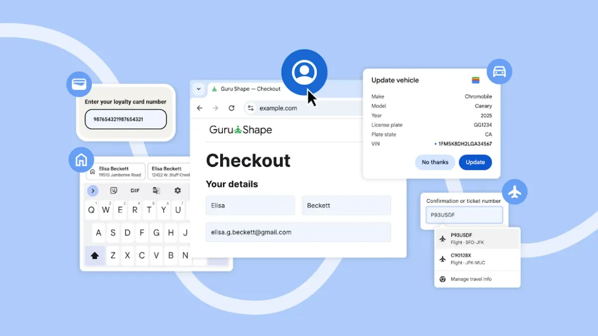 Google разширява функциите за автоматично попълване в Chrome, снимка 1