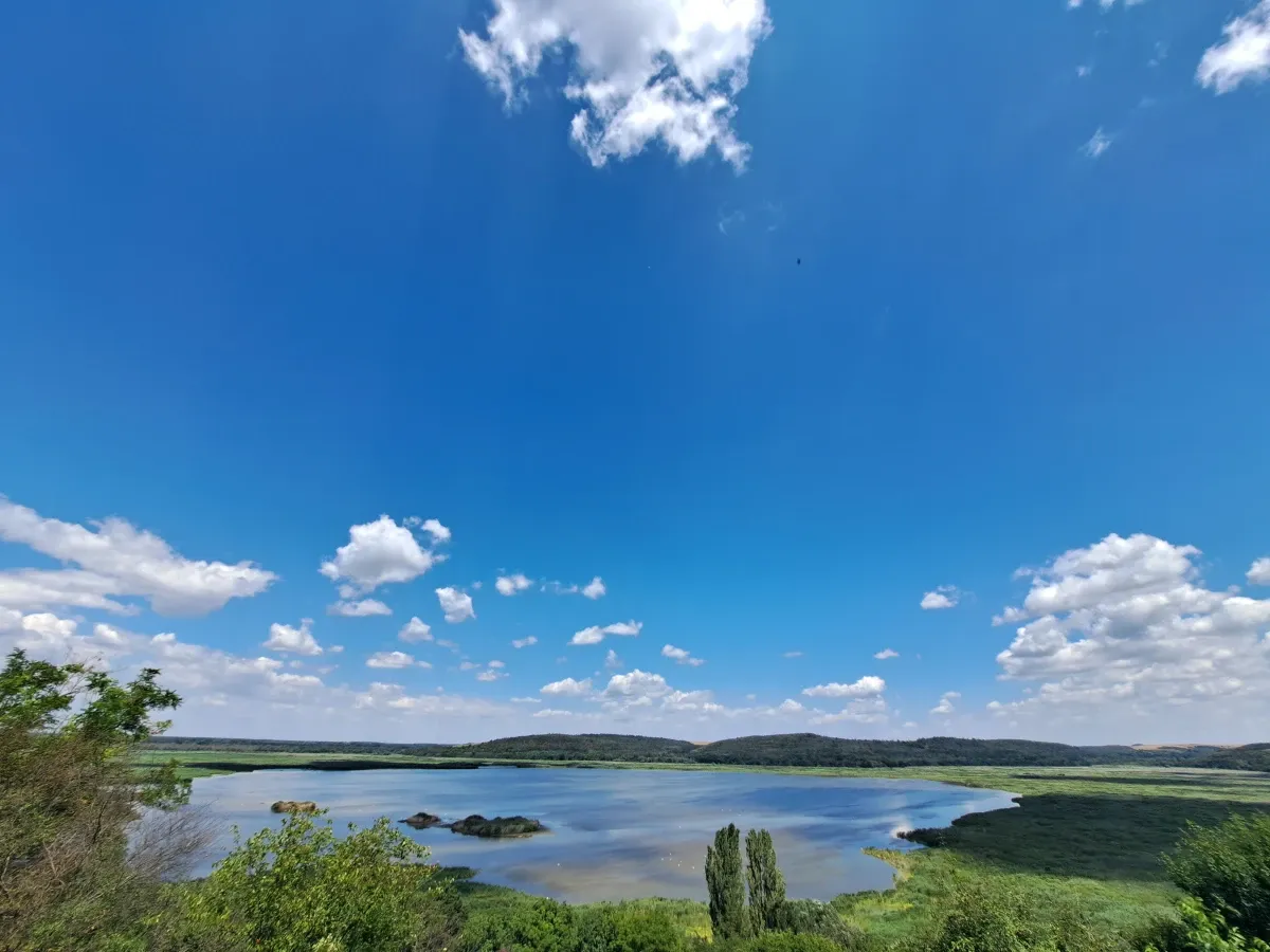 Спасиха езерото Сребърна с вода от река Дунав, снимка 1