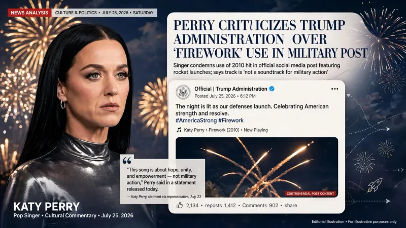 Кейти Пери срещу Доналд Тръмп за песента Firework