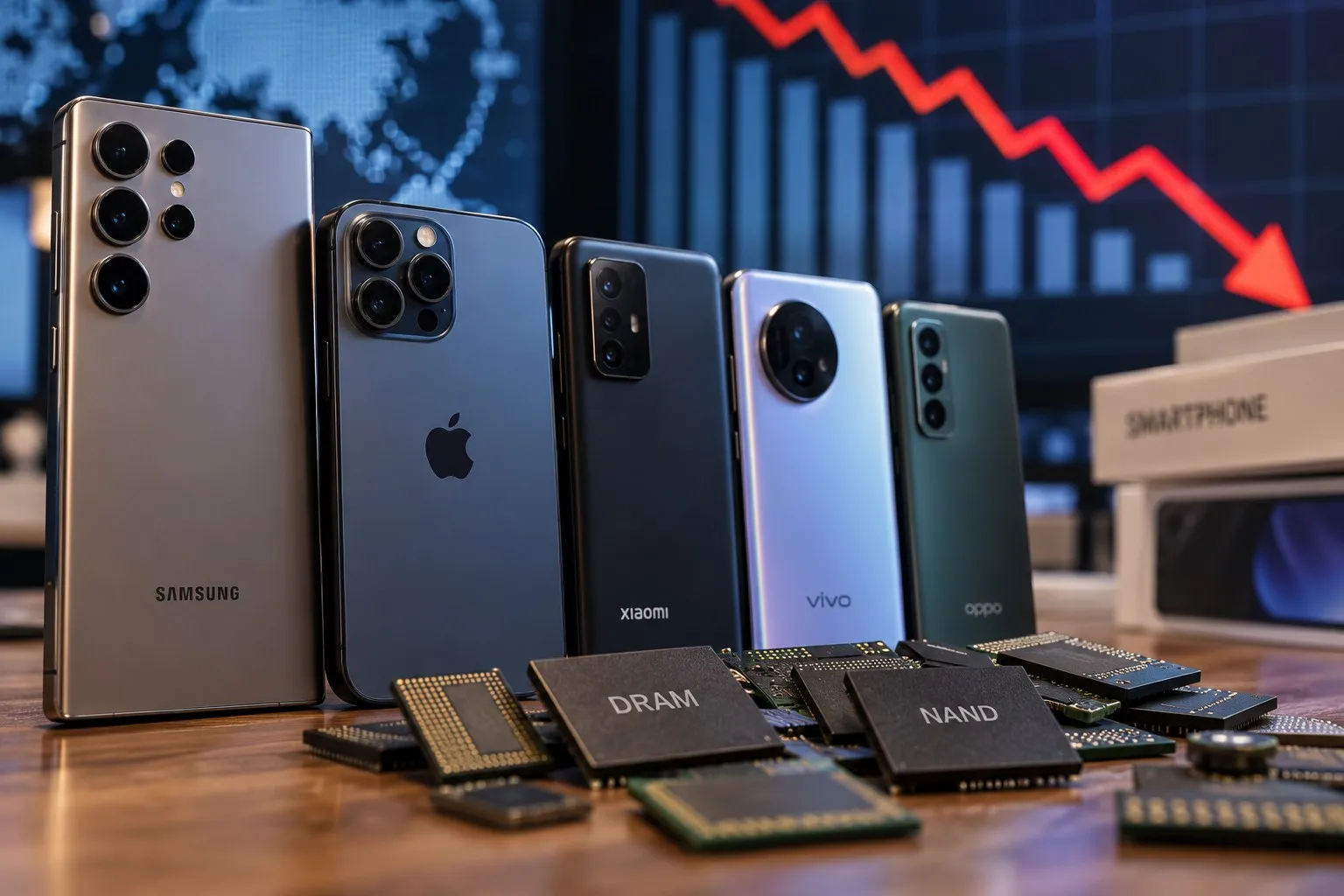 Световният пазар на смартфони се срина с 20%, снимка 1